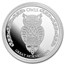 2021 Tokelau 1 oz Silver $5 Owls: Great Horned Owl BU