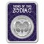 2021 Tokelau 1 oz Silver $5 Zodiac Series: Aries BU (TEP)