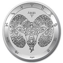 2021 Tokelau 1 oz Silver $5 Zodiac Series: Aries BU