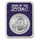 2021 Tokelau 1 oz Silver $5 Zodiac Series: Capricorn BU (TEP)