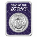 2021 Tokelau 1 oz Silver $5 Zodiac Series: Leo BU (TEP)