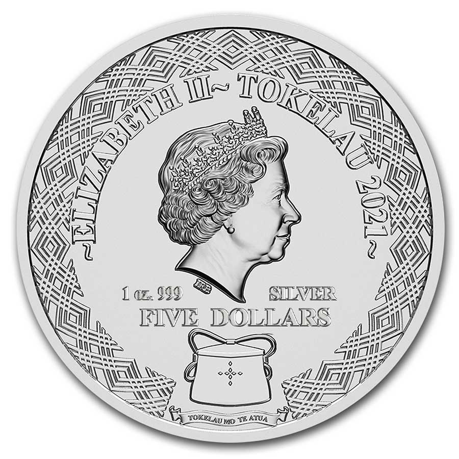 Buy 2021 Tokelau 1 oz Silver $5 Zodiac Series: Pisces BU (TEP) | APMEX