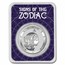2021 Tokelau 1 oz Silver $5 Zodiac Series: Virgo BU (TEP)