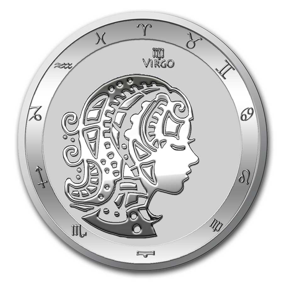 2021 Tokelau 1 oz Silver $5 Zodiac Series: Virgo BU