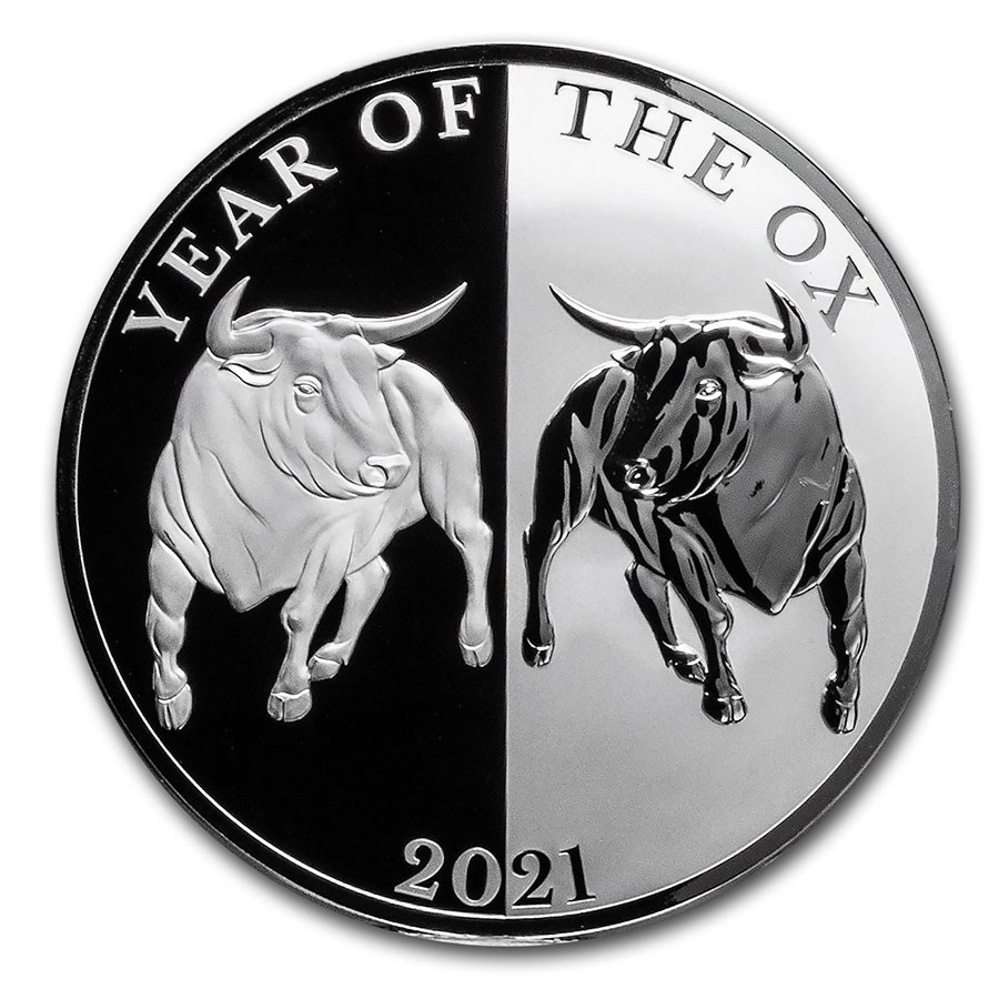 Buy 2021 Tokelau 1 oz Silver Proof Year of the Ox Mirror Ox | APMEX