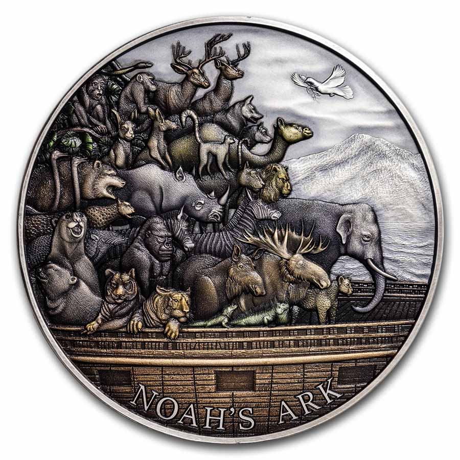 Buy 2021 Tokelau 5 oz Silver Antique Noah's Ark | APMEX