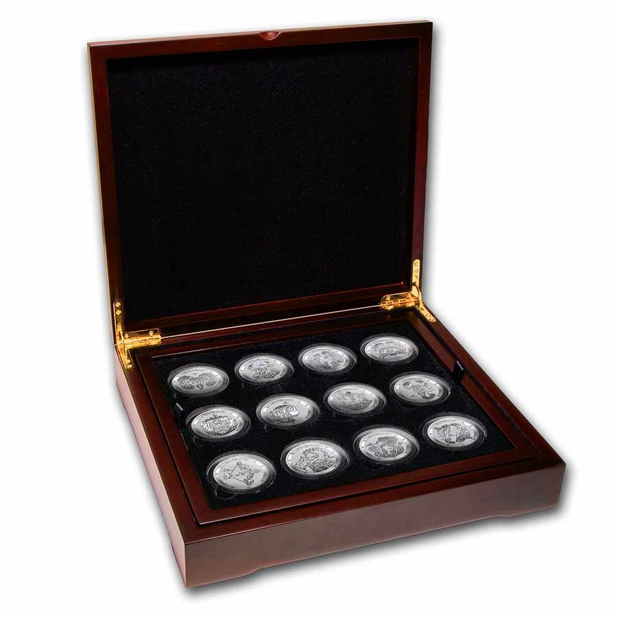 2021 Tokelau Silver Signs of the Zodiac Series 12-coin Proof Set