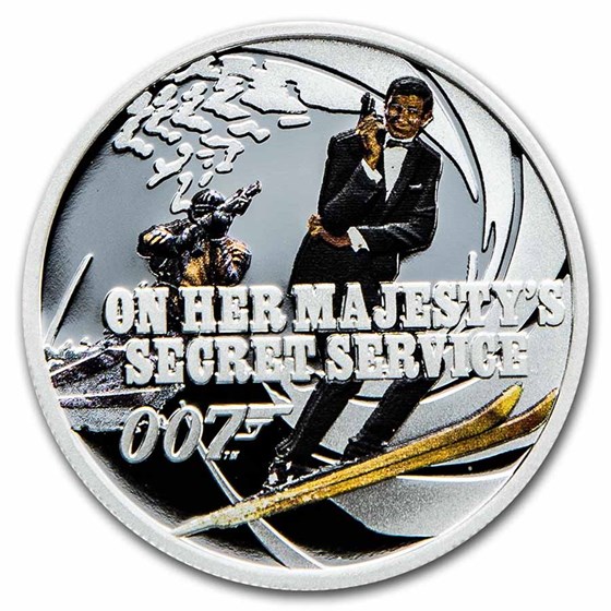 2021 TUV 1/2 oz Ag 007 James Bond: Her Majesty's Secret Service 2021 TUV 1/2 oz Ag 007 James Bond: Her Majesty's Secret Service