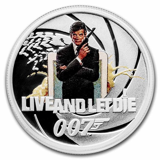 2021 Tuvalu 1/2 oz Silver 007 James Bond Live and Let Die 2021 Tuvalu 1/2 oz Silver 007 James Bond Live and Let Die