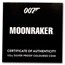 2021 Tuvalu 1/2 oz Silver 007 James Bond Movie Moonraker