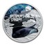 2021 Tuvalu 1 oz Ag Australian Stingray Deadly and Dangerous Prf