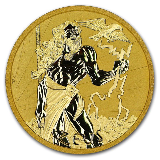 2021 Tuvalu 1 oz Gold Gods of Olympus BU (Zeus) 2021 Tuvalu 1 oz Gold Gods of Olympus BU (Zeus)