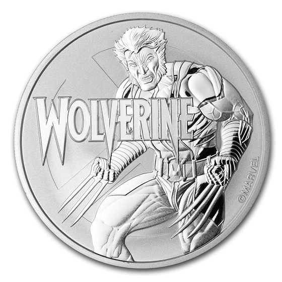 2021 Tuvalu 1 oz Silver $1 Marvel Series Wolverine BU 2021 Tuvalu 1 oz Silver $1 Marvel Series Wolverine BU