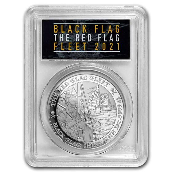 2021 Tuvalu 1 oz Silver The Red Flag Fleet MS-70 PCGS (FS) 2021 Tuvalu 1 oz Silver The Red Flag Fleet MS-70 PCGS (FS)