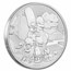 2021 Tuvalu 1 oz Silver The Simpsons: The Simpson Family BU