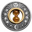 2021 Tuvalu 2 oz Silver Hourglass Antiqued