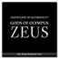 2021 Tuvalu 5 oz Silver Antiqued Gods of Olympus (Zeus)