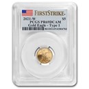 2021-W 1/10 oz Proof Gold Eagle (Type 1) PR-69 PCGS (FS)