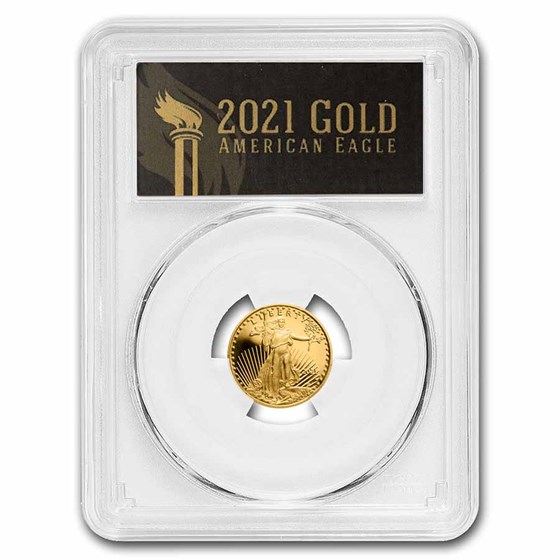 2021-W 1/10 oz Proof Gold Eagle (Type 1) PR-70 PCGS (FDI, Black) 2021-W 1/10 oz Proof Gold Eagle (Type 1) PR-70 PCGS (FDI, Black)