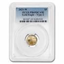 2021-W 1/10 oz Proof Gold Eagle (Type 2) PR-69 PCGS