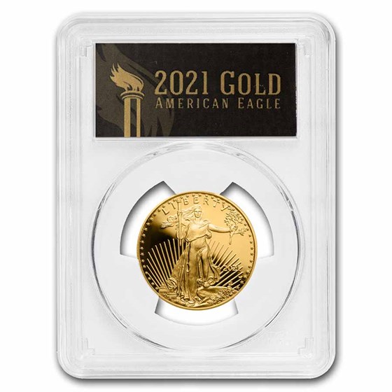 2021-W 1/2 oz Proof Gold Eagle (Type 1) PR-70 PCGS (FDI, Black) 2021-W 1/2 oz Proof Gold Eagle (Type 1) PR-70 PCGS (FDI, Black)
