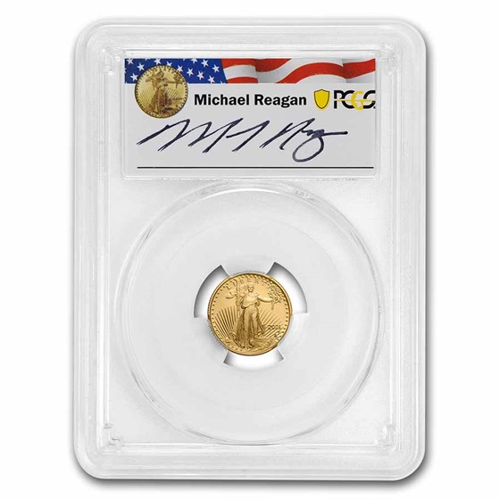 2021-W 1/4 oz Proof Gold Eagle (Type 2) PR-69 PCGS (Reagan)
