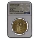2021-W 1 oz Burnished Gold Eagle Type 2 MS-70 NGC (ER)