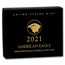 2021-W 1 oz Burnished Gold Eagle (Type 2) (w/Box & COA)