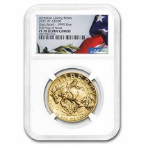 Buy 2021-W 1 oz High Relief American Liberty Gold PF-70 NGC (FDI