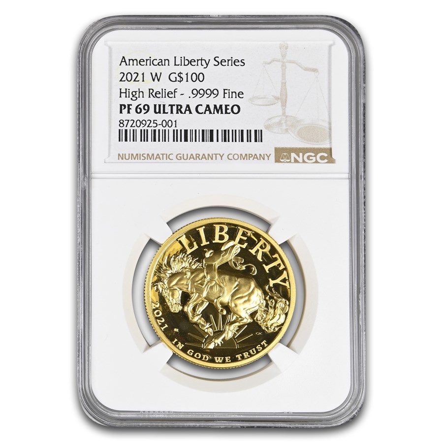 2021-W 1 oz HR American Liberty Gold PF-69 UCAM NGC