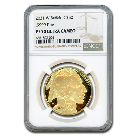 2021-W 1 oz Proof Gold Buffalo PF-70 NGC 2021-W 1 oz Proof Gold Buffalo PF-70 NGC