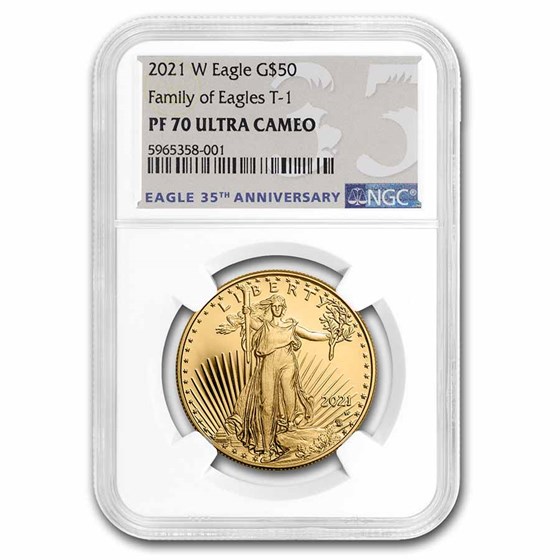 2021-W 1 oz Proof Gold Eagle (Type 1) PF-70 NGC 2021-W 1 oz Proof Gold Eagle (Type 1) PF-70 NGC