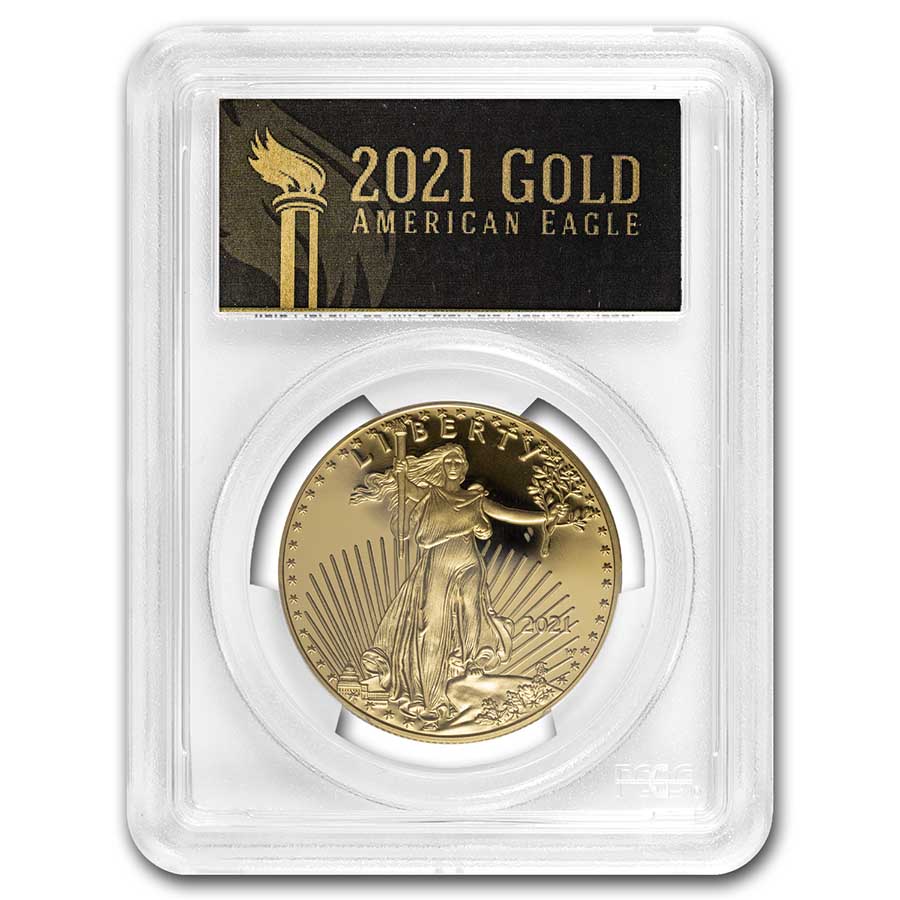 Buy 2021-W 1 oz Proof American Gold Eagle PR-70 PCGS (FDI, Black