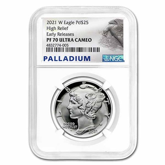 2021-W 1 oz Proof Palladium Eagle PF-70 NGC (Early Releases) 2021-W 1 oz Proof Palladium Eagle PF-70 NGC (Early Releases)