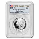 2021-W 1 oz Proof Palladium Eagle PR-70 PCGS (First Day of Issue)