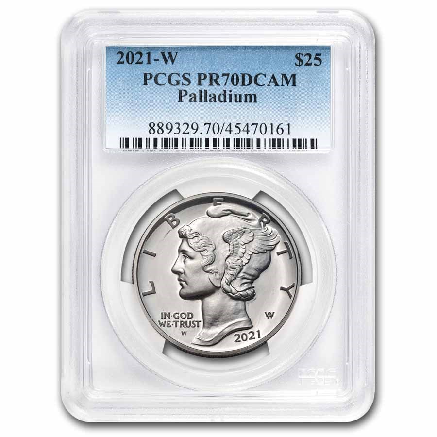 2021-W 1 oz Proof Palladium Eagle PR-70 PCGS