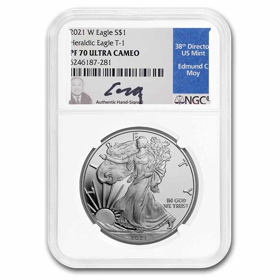2021-W American Silver Eagle (Type 1) PF-70 NGC (Moy)