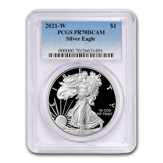 2021-W American Silver Eagle (Type 1) PR-70 PCGS 2021-W American Silver Eagle (Type 1) PR-70 PCGS