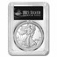 2021-W American Silver Eagle (Type 2) PR-70 PCGS (FDI, Black)