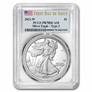2021-W American Silver Eagle (Type 2) PR-70 PCGS (FDI)