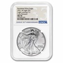 2021-W Burnished American Silver Eagle (Type 2) MS-70 NGC