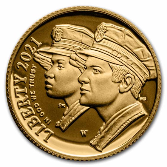 2021-W Gold $5 Law Enforcement Memorial Proof (w/Box & COA) 2021-W Gold $5 Law Enforcement Memorial Proof (w/Box & COA)