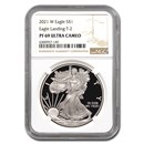 2021-W Proof American Silver Eagle (Type 2) PF-69 NGC