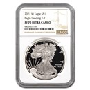 2021-W Proof American Silver Eagle (Type 2) PF-70 NGC