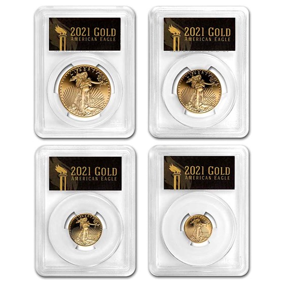 2021-W Proof Gold Eagle Set (Type 1) PR-70 PCGS (FDI, Black) 2021-W Proof Gold Eagle Set (Type 1) PR-70 PCGS (FDI, Black)