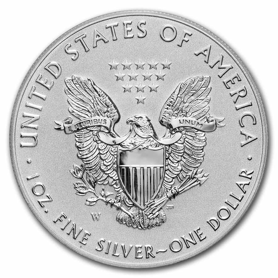 Buy 2021 W Silver Eagle Type 1 Reverse Proof PR-70 | APMEX
