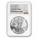 2021-W Silver Eagle (Type 1) PF-70 NGC (Congratulations Set)