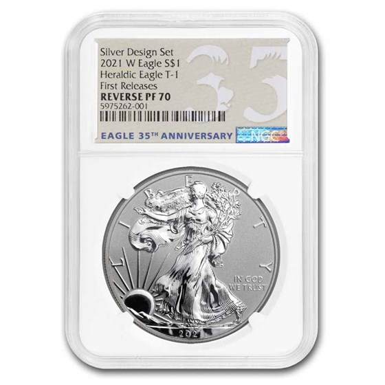 2021-W Silver Eagle (Type 1) Reverse Proof PF-70 NGC (FR) 2021-W Silver Eagle (Type 1) Reverse Proof PF-70 NGC (FR)