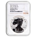 2021-W Silver Eagle (Type 1) Reverse Proof PF-70 NGC