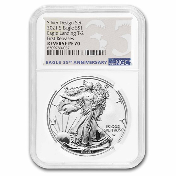 2021-W Silver Eagle (Type 2) Reverse Proof PF-70 NGC (FR) 2021-W Silver Eagle (Type 2) Reverse Proof PF-70 NGC (FR)